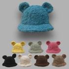 Bear Ear Fleece Bucket Hat