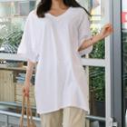 V-neck Raglan-sleeve T-shirt Dress