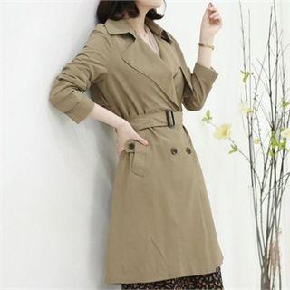 Slim-fit Midi Trench Coat