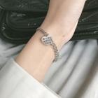 Pendant Chain Bracelet 1 Piece - Heart - One Size