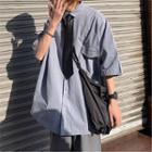 Set: Short-sleeve Shirt + Neck Tie
