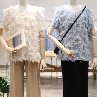 Fringe Sleeveless Top