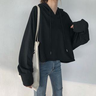 Dolman Sleeve Hooded Sweatshirt
