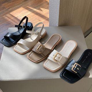 Faux Leather Sandals ( Various Designs )