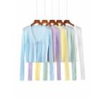 Long Sleeve Tie-front Cover Up