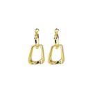 Geometry Drop Earring E4924 - 1 Pair - Gold - One Size
