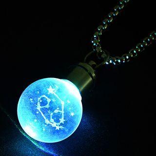 Stainless Steel Zodiac Pendant Necklace