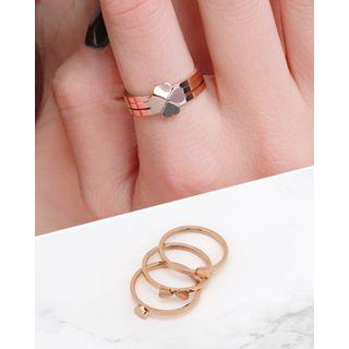Clover Ring Set Of 3