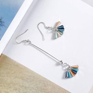 925 Sterling Silver Non-matching Bead Drop Earring