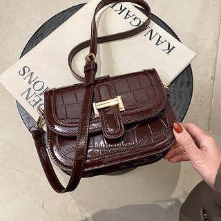 Flap Patent Crossbody Bag
