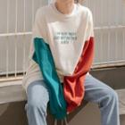 Color-block Sleeve Pullover