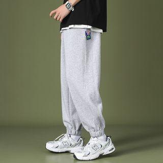 Applique Plain Sweatpants