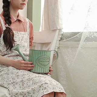 Floral Crepe Midi Overall Dress