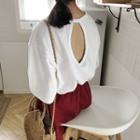 Open-back Loose-fit Short-sleeve T-shirt