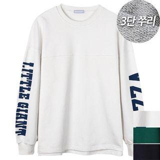 Printed-sleeve Sweatshirt
