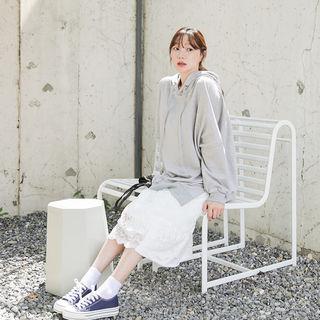 Dip-back Oversized Hoodie