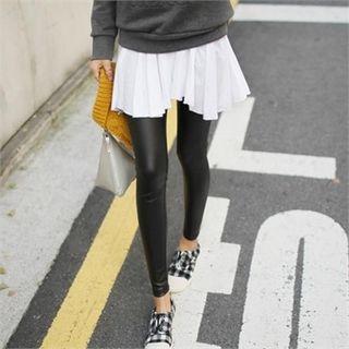 Sleeveless Frill-hem Mini Dress