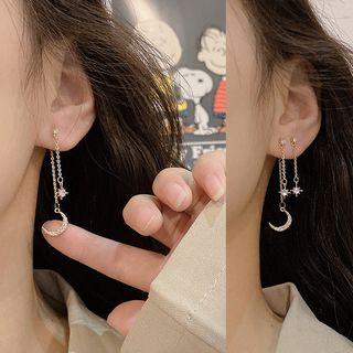 Rhinestone Earring 1 Pair - E1634 - Gold - One Size