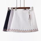 Embroidery Zipped A-line Skirt