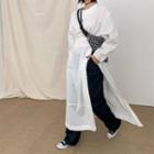Drawcord-waist Maxi Cotton Dress