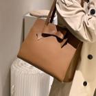 Bow Plain Tote Bag