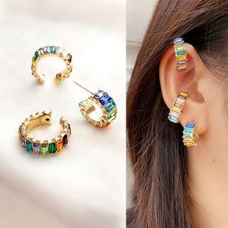 Rhinestone Earring / Cuff Earring