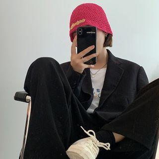 Embroider Lettering Bucket Hat