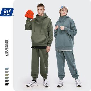 Unisex Stand-collar Hooded Pullover In 6 Colors
