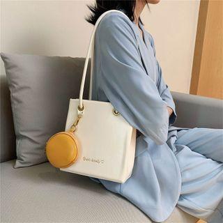 Set: Lettering Tote Bag + Coin Purse
