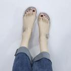 Transparent Band Slide Sandals