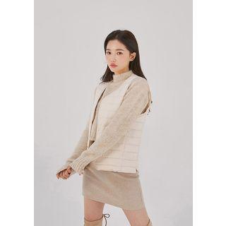Mockneck Crop Sweater