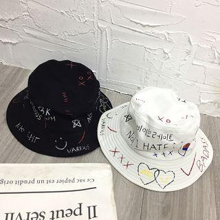Graffiti Print Bucket Hat