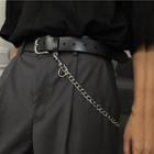 Chained Belt With Chain - Black - One Size