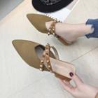 Pointed Studded Mules