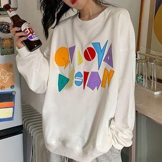 Geometric Embroidered Sweatshirt