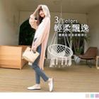Single-breasted Hooded Long Chiffon Top
