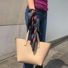Pleather Two-way Tote