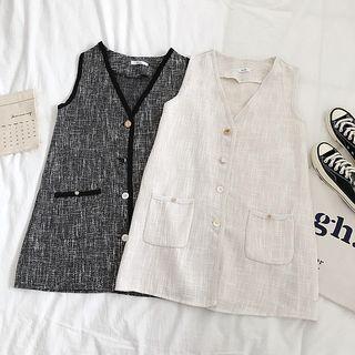 Single-breasted Tweed Vest