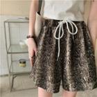 Snakeskin Print Shorts