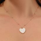 Heart Necklace 01 - Gold - One Size
