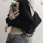Chain Hand Bag Hand Bag - Black - One Size