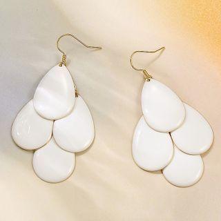 Acrylic Drop Earring 1 Pair - Gold - One Size