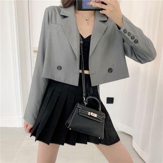 Cropped Single-breasted Blazer