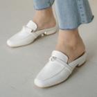 Knotted-trim Backless Loafers