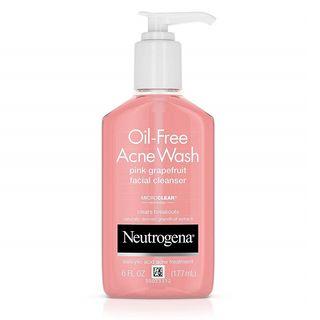 Neutrogena - Oil-free Acne Wash Pink Grapefruit Facial Cleanser 6oz 177ml / 6 Fl Oz