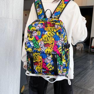 Print Square Lightweight Backpack