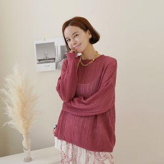 Sheer Summer Cable Sweater