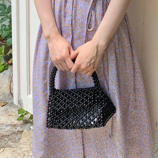 Flap Bead Hand Bag