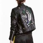 Embroidered Studded Biker Leather Jackets