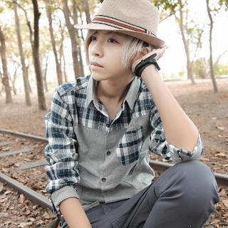Plaid Panel Shirt